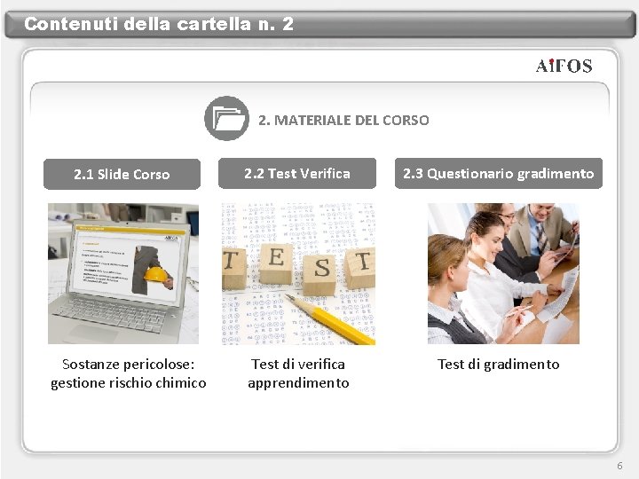 Contenuti della cartella n. 2 2. MATERIALE DEL CORSO 2. 1 Slide Corso Sostanze