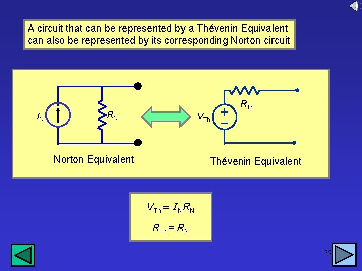 A circuit that can be represented by a Thévenin Equivalent can also be represented