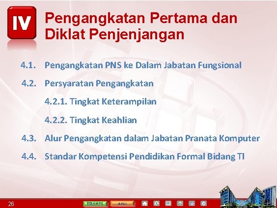 Pengangkatan Pertama dan Diklat Penjenjangan 4. 1. Pengangkatan PNS ke Dalam Jabatan Fungsional 4.