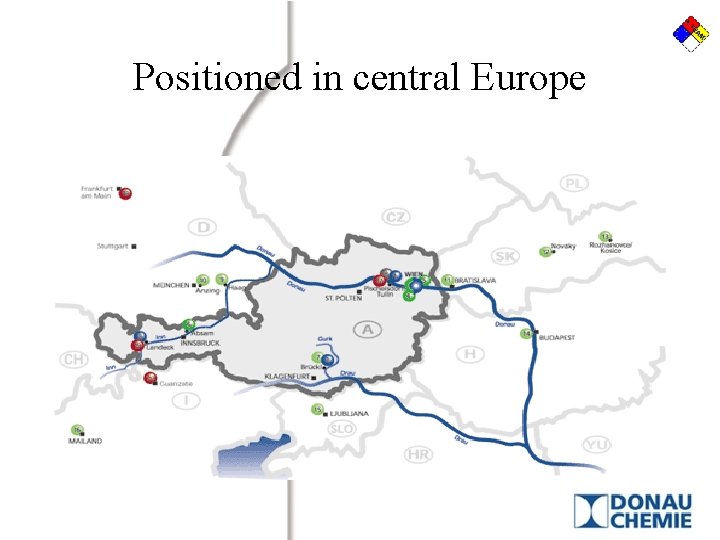 Positioned in central Europe 
