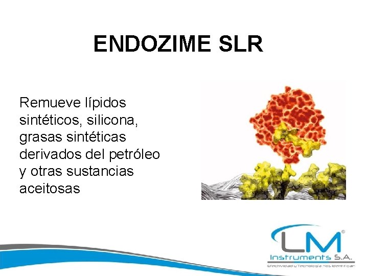 ENDOZIME SLR Remueve lípidos sintéticos, silicona, grasas sintéticas derivados del petróleo y otras sustancias