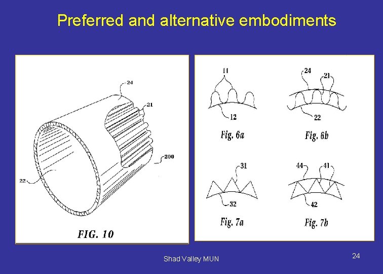 Preferred and alternative embodiments Shad Valley MUN 24 
