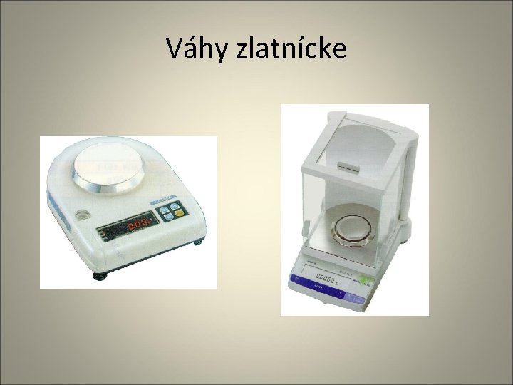 Váhy zlatnícke 