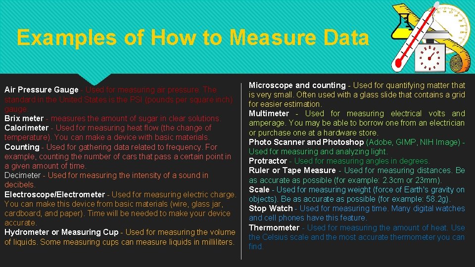 Examples of How to Measure Data Air Pressure Gauge - Used for measuring air