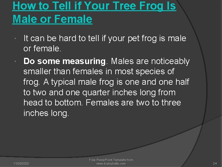 How to Tell if Your Tree Frog Is Male or Female It can be How to Tell if Your Tree Frog Is Male or Female It can be