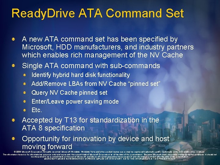 Ready. Drive ATA Command Set A new ATA command set has been specified by