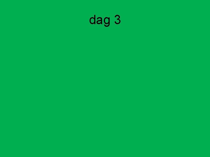 dag 3 