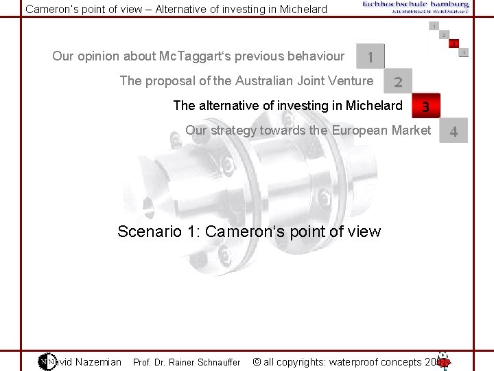 Cameron‘s point of view – Alternative of investing in Michelard Our opinion about Mc.