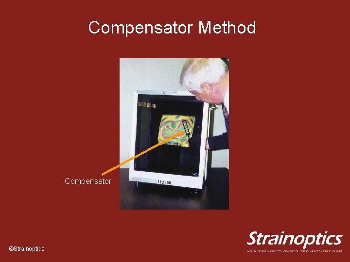 Compensator Method Compensator ©Strainoptics 