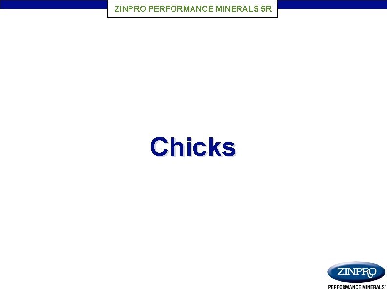 ZINPRO PERFORMANCE MINERALS 5 R Chicks 