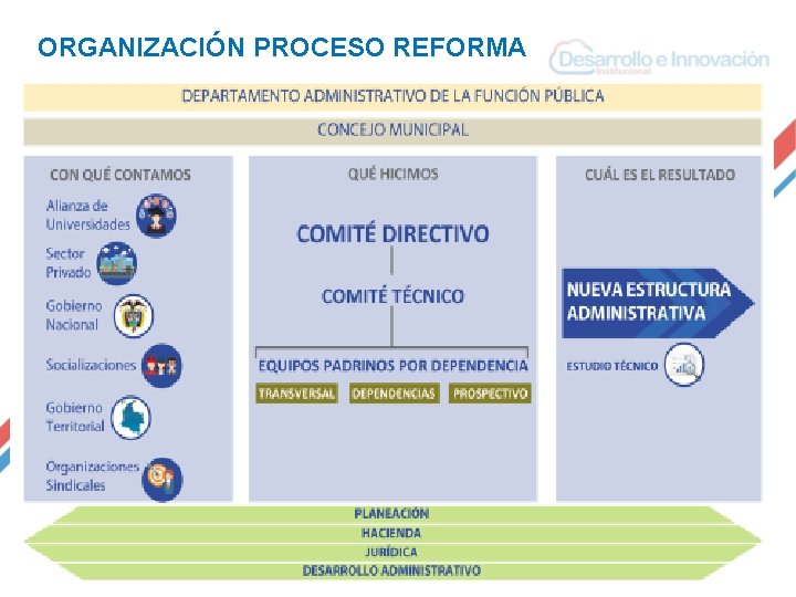 ORGANIZACIÓN PROCESO REFORMA 