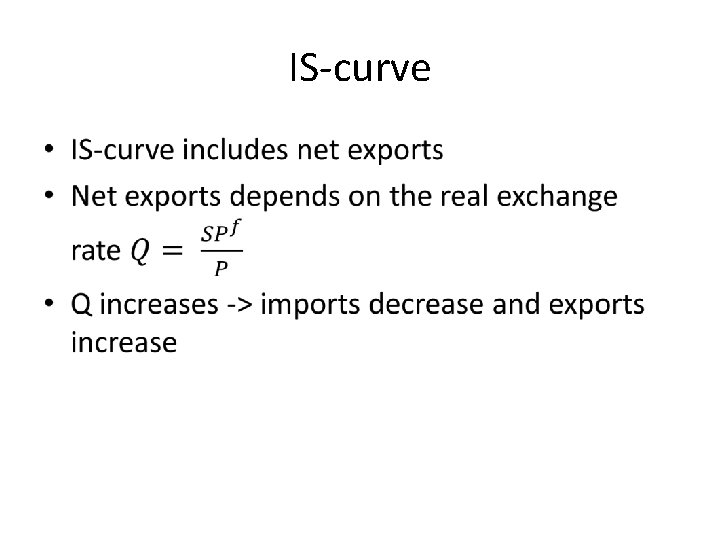 IS-curve • 