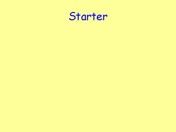 Starter 