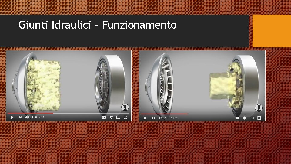 Giunti Idraulici - Funzionamento Giunti Idraulici - Funzionamento