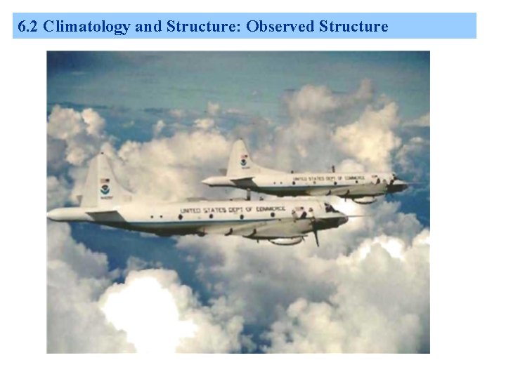 6. 2 Climatology and Structure: Observed Structure 