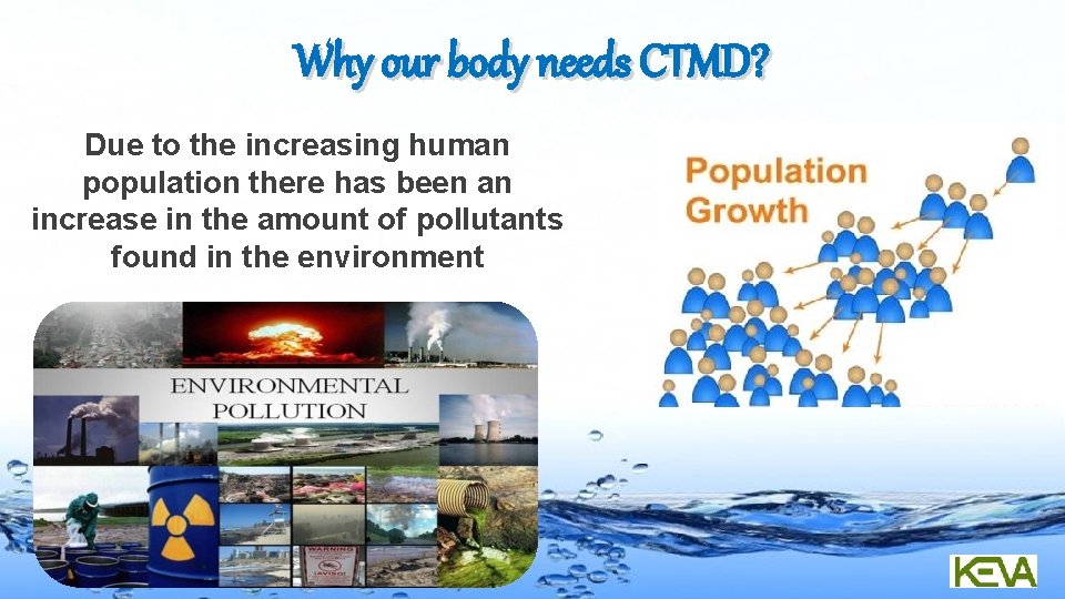 Why our body needs CTMD? Due to the increasing human population there has been