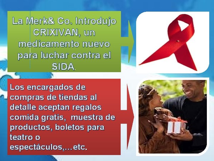La Merk& Co. Introdujo CRIXIVAN, un medicamento nuevo para luchar contra el SIDA. Los