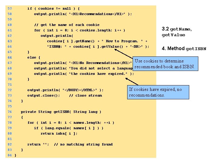 57 58 59 60 61 if ( cookies != null ) { output. println(