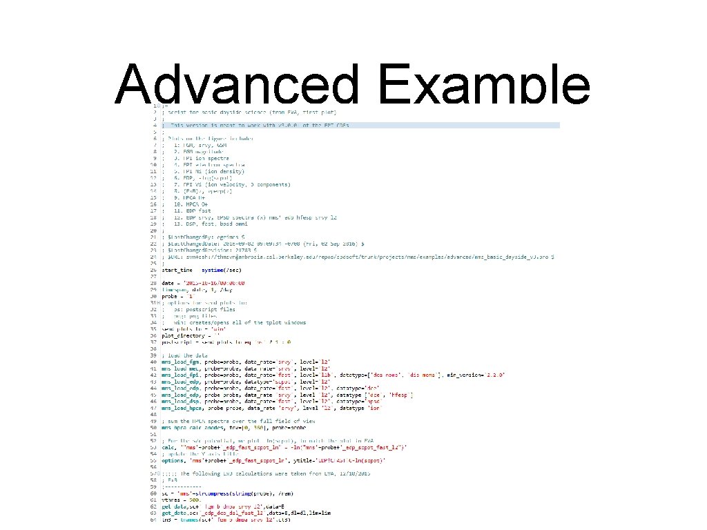 Advanced Example 