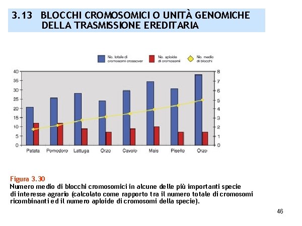 3. 13 BLOCCHI CROMOSOMICI O UNITÀ GENOMICHE DELLA TRASMISSIONE EREDITARIA Figura 3. 30 Numero