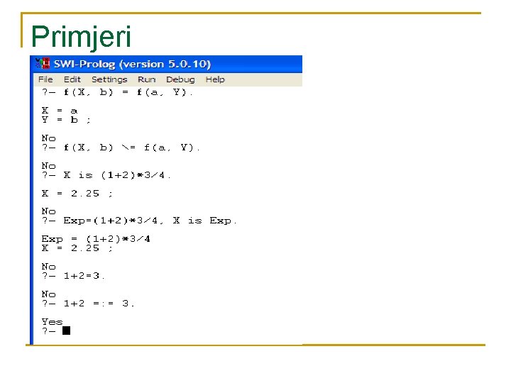 Primjeri 