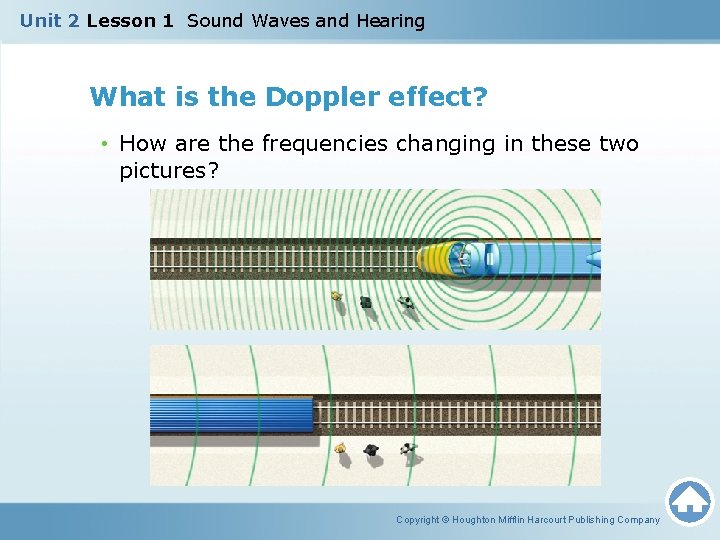 Unit 2 Lesson 1 Sound Waves and Hearing What is the Doppler effect? •