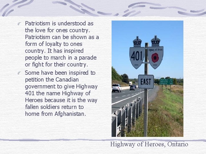 Patriotism is understood as the love for ones country. Patriotism can be shown as
