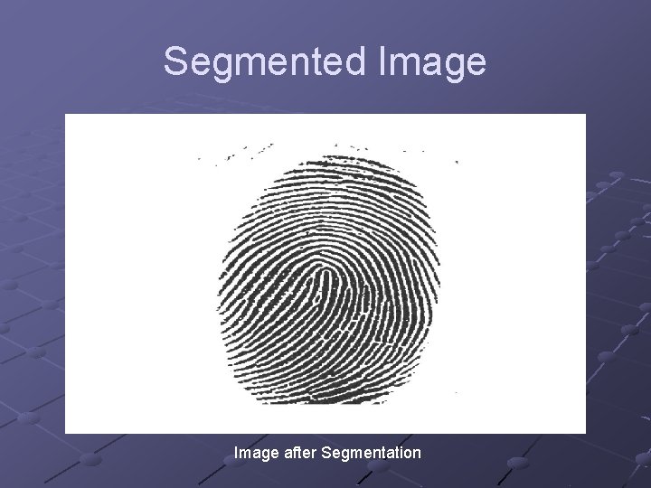 Segmented Image after Segmentation 