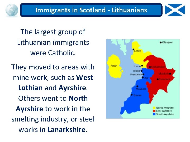 Immigrants in Scotland - Lithuanians The largest group of Lithuanian immigrants were Catholic. They