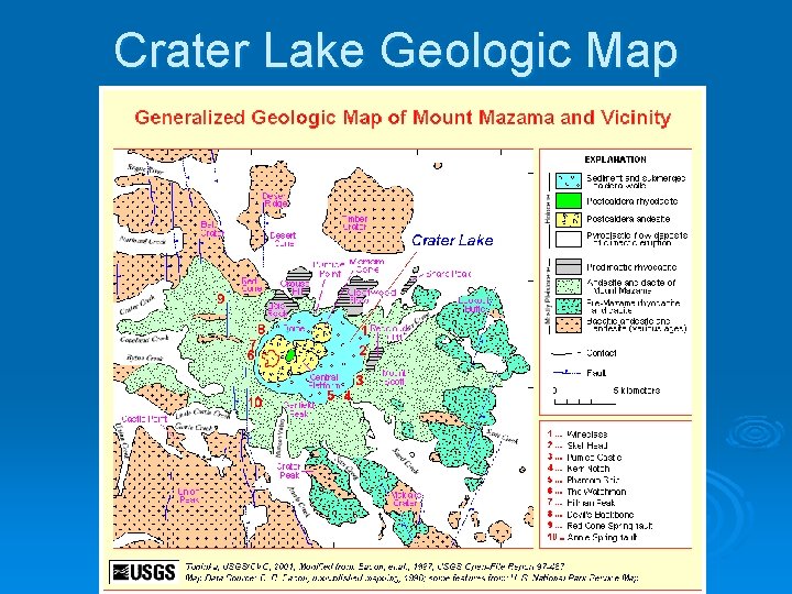 Crater Lake Geologic Map 