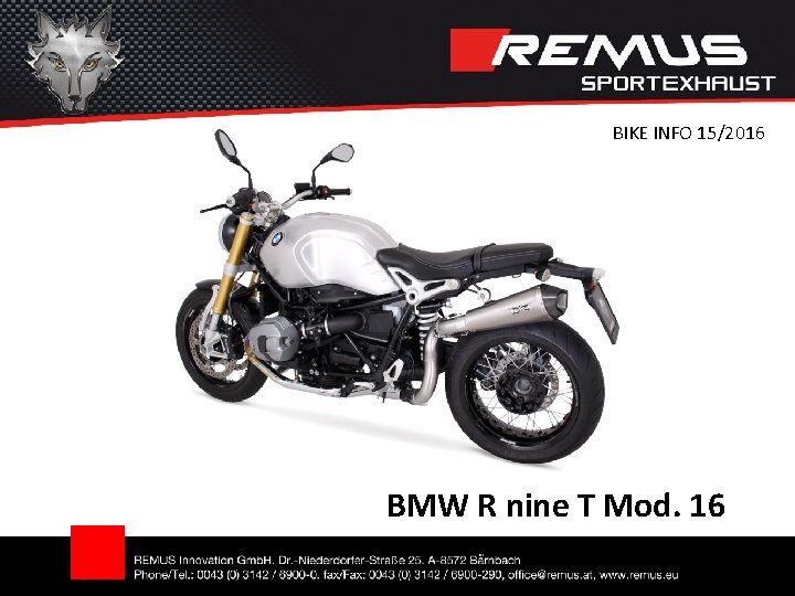 BIKE INFO 15/2016 BMW R nine T Mod. 16 