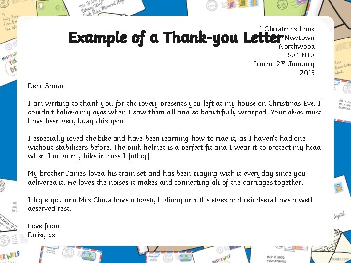 1 Christmas Lane Newtown Northwood SA 1 NTA nd Friday 2 January 2015 Example 1 Christmas Lane Newtown Northwood SA 1 NTA nd Friday 2 January 2015 Example