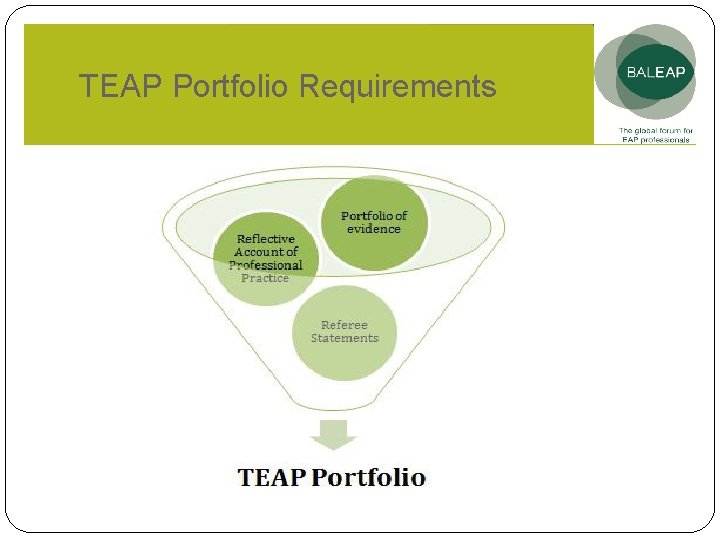 TEAP Portfolio Requirements 