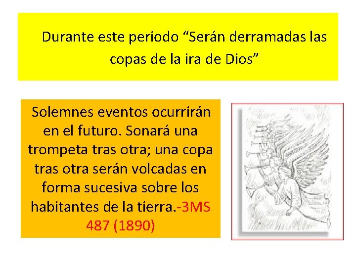 Durante este periodo “Serán derramadas las copas de la ira de Dios” Solemnes Durante este periodo “Serán derramadas las copas de la ira de Dios” Solemnes
