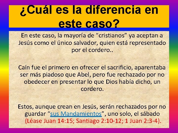 ¿Cuál es la diferencia en este caso? En este caso, la mayoría de “cristianos” ¿Cuál es la diferencia en este caso? En este caso, la mayoría de “cristianos”