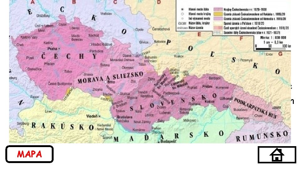 Československá republika Štát vznikol na troskách Rakúsko-Uhorska a nezávislosť Česko-Slovenska bola vyhlásená 28. októbra