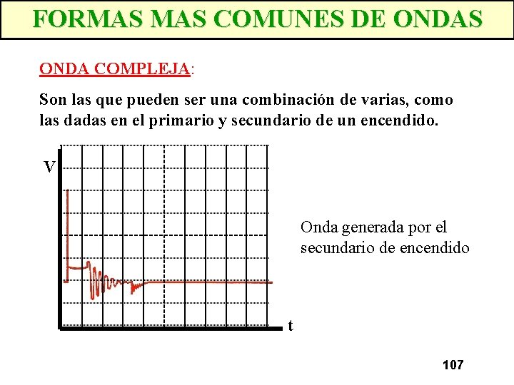 FORMAS COMUNES DE ONDAS ONDA COMPLEJA: Son las que pueden ser una combinación de