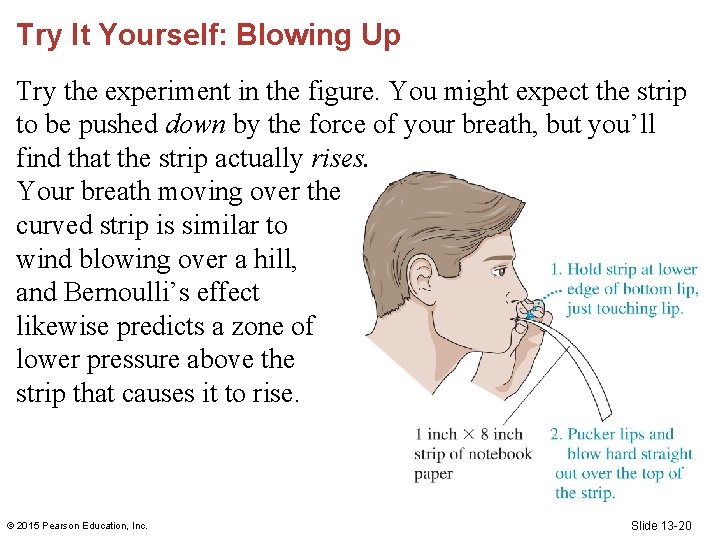 Try It Yourself: Blowing Up Try the experiment in the figure. You might expect