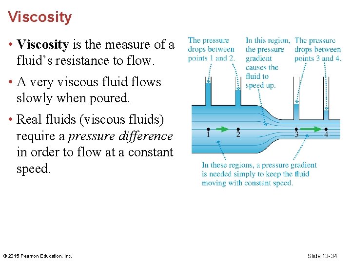 Viscosity • Viscosity is the measure of a fluid’s resistance to flow. • A