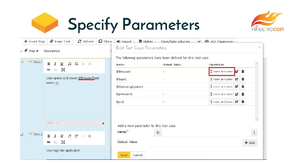 Specify Parameters 