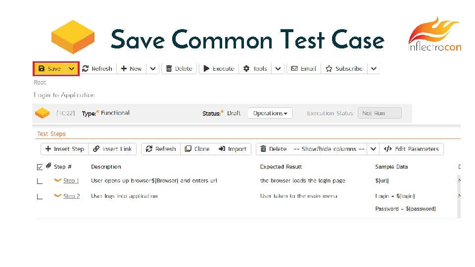 Save Common Test Case 
