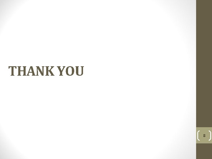 THANK YOU 8 