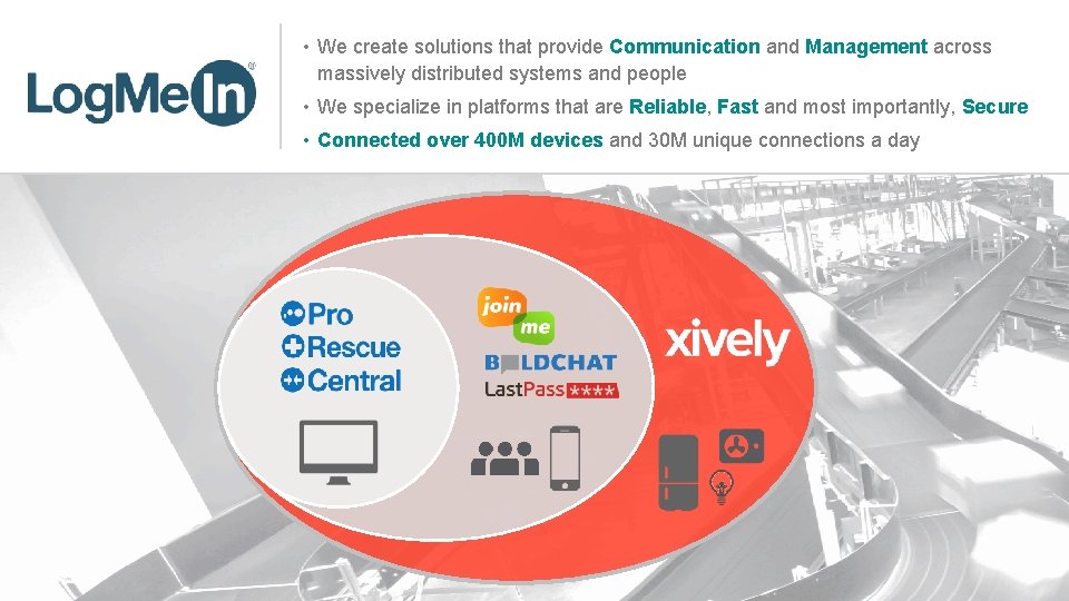  • We create solutions that provide Communication and Management across massively distributed systems