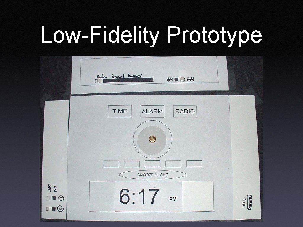 Low-Fidelity Prototype 