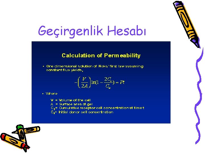 Geçirgenlik Hesabı 