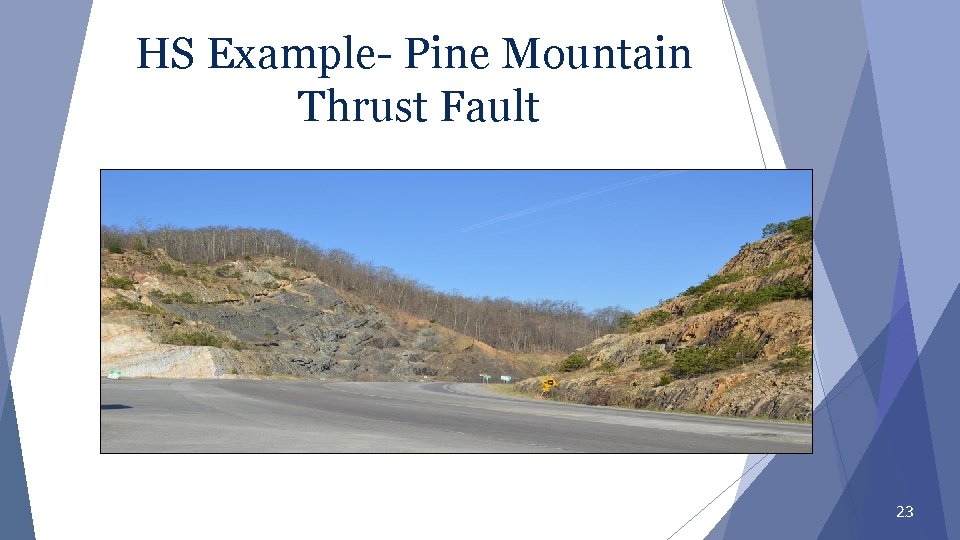 HS Example- Pine Mountain Thrust Fault 23 HS Example- Pine Mountain Thrust Fault 23