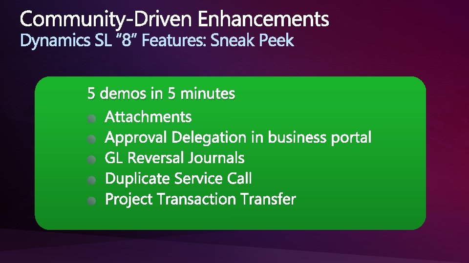 5 demos in 5 minutes 