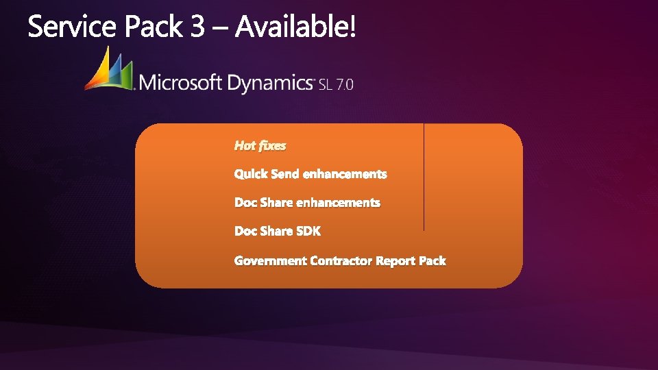 Hot fixes Doc Share enhancements Government Contractor Report Pack 