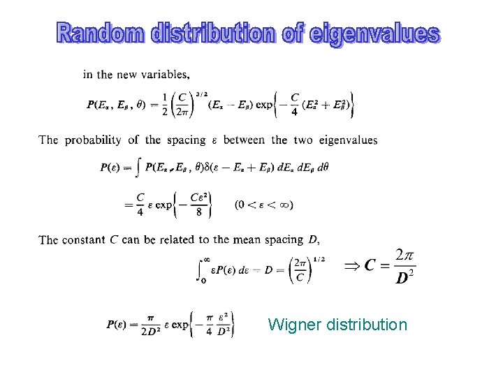 Wigner distribution 