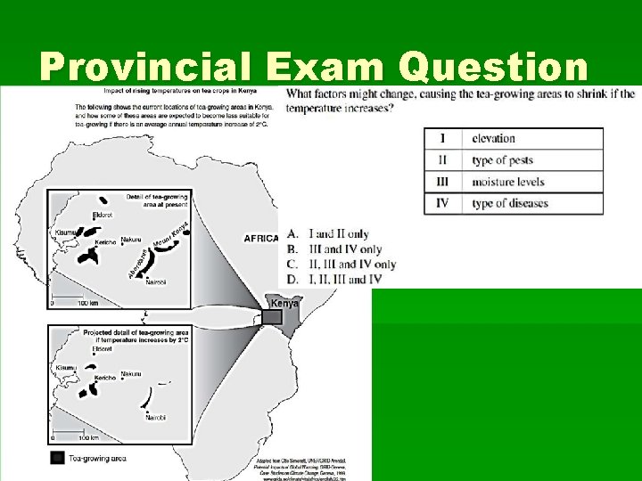 Provincial Exam Question 